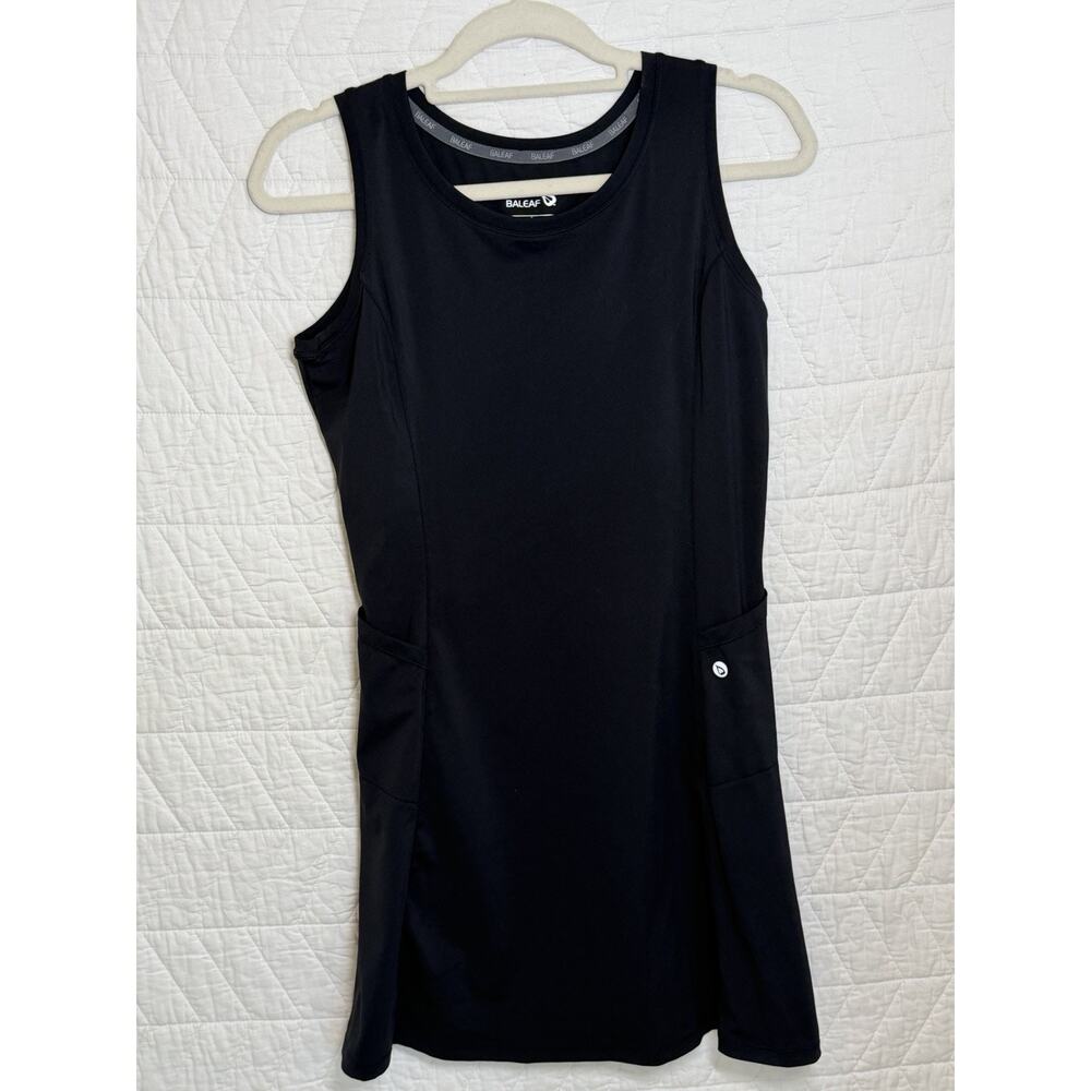 Baleaf Women's Lightweight Tennis Dress size small black with pockets